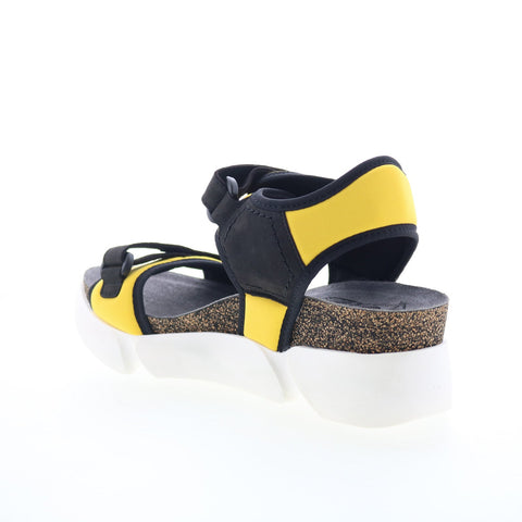 Fly London Sigo SIGO727FLY-006 Womens Yellow Leather Platform Sandals Shoes