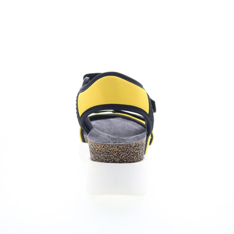 Fly London Sigo SIGO727FLY-006 Womens Yellow Leather Platform Sandals Shoes