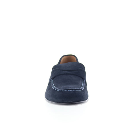 Bruno Magli Silas SILAS1 Mens Blue Suede Loafers & Slip Ons Penny Shoes