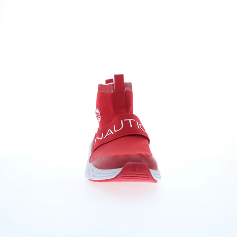 Nautica Silas Youth Mens Red Mesh Slip On Lifestyle Sneakers Shoes