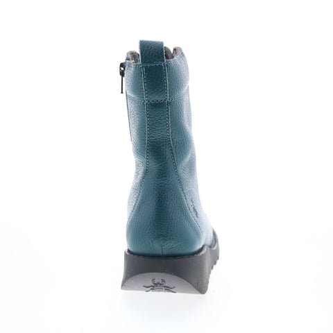 Fly London Silf SILF015FLY-007 Womens Green Leather Casual Dress Boots