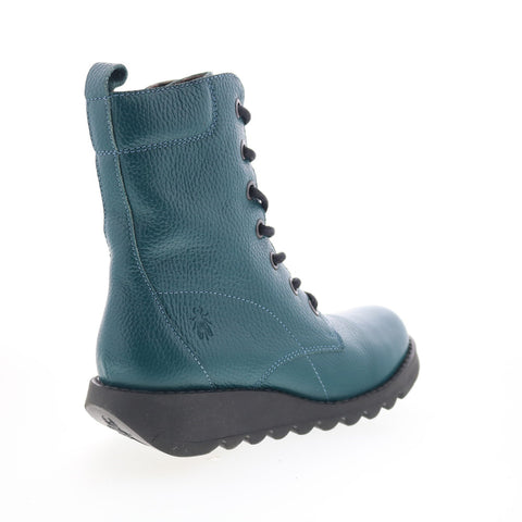 Fly London Silf SILF015FLY-007 Womens Green Leather Casual Dress Boots