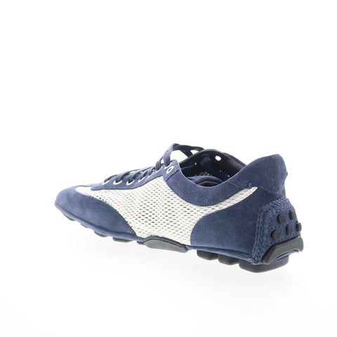 Di Bianco Silverstone Coco Mens White Suede Sneakers Lifestyle Shoes