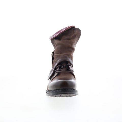 A.S. 98 Simon Womens Brown Leather Zipper Casual Dress Boots