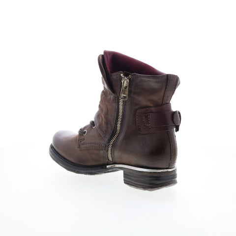 A.S. 98 Simon Womens Brown Leather Zipper Casual Dress Boots