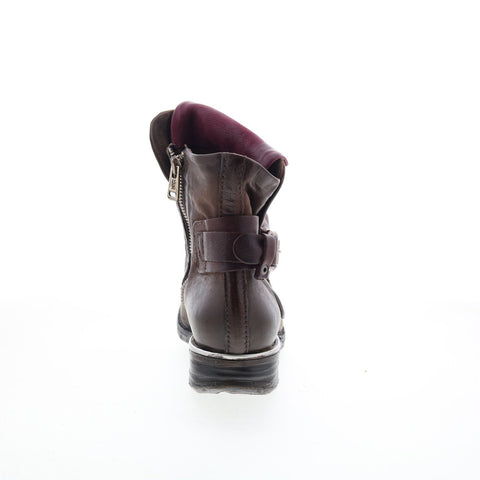 A.S. 98 Simon Womens Brown Leather Zipper Casual Dress Boots