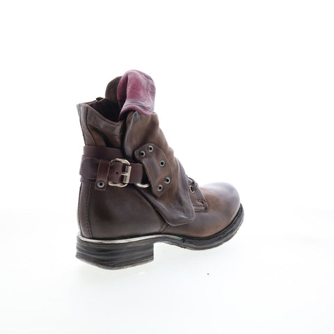 A.S. 98 Simon Womens Brown Leather Zipper Casual Dress Boots