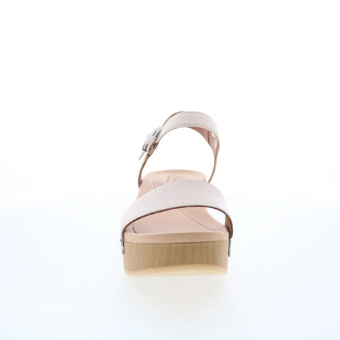Clarks Sivanne Bay 26177368 Womens Beige Leather Heeled Sandals Shoes