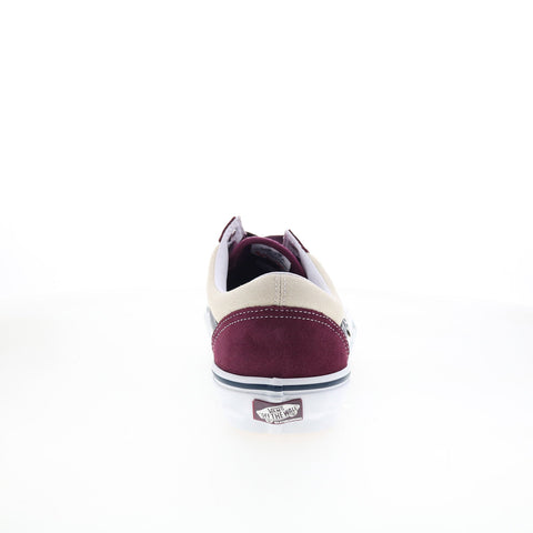 Vans Skate Old Skool Mens Burgundy Suede Lace Up Lifestyle Sneakers Shoes
