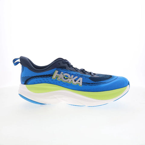Hoka Skyflow 1155111-VVY Mens Blue Mesh Lace Up Athletic Running Shoes