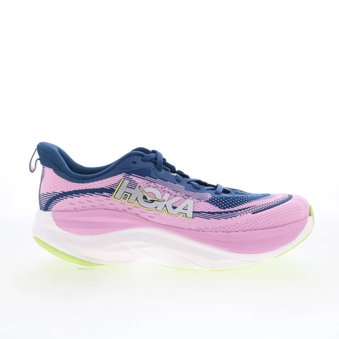 Hoka Skyflow 1155113-MTW Womens Pink Mesh Lace Up Athletic Running Shoes