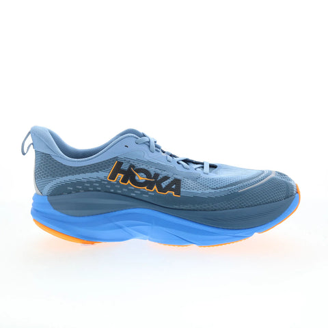 Hoka Skyflow Wide 1155117-DHN Mens Blue Wide Mesh Athletic Running Shoes