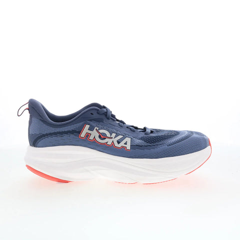 Hoka Skyflow Wide 1155118-NKN Womens Blue Wide Mesh Athletic Running Shoes