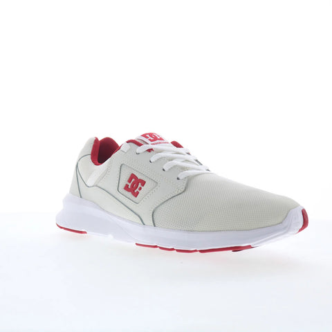 DC Skyline ADYS400066-WRD Mens White Mesh Skate Inspired Sneakers Shoes