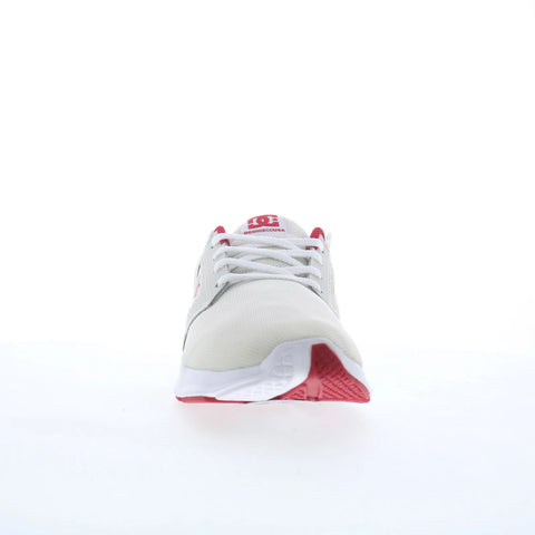 DC Skyline ADYS400066-WRD Mens White Mesh Skate Inspired Sneakers Shoes
