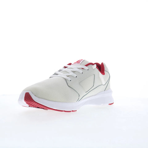 DC Skyline ADYS400066-WRD Mens White Mesh Skate Inspired Sneakers Shoes
