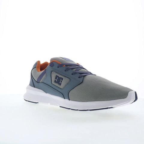 DC Skyline ADYS400066-XSBS Mens Gray Mesh Skate Inspired Sneakers Shoes