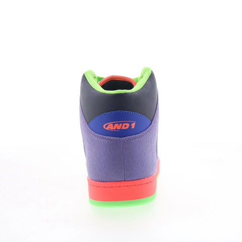AND1 Slam Mid TPR AD90206MBID Mens Purple Lifestyle Sneakers Shoes