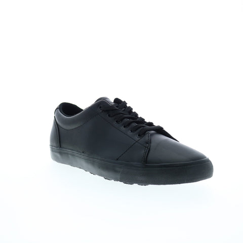 SlipGrips Slip Resistant Shoe SLGP014 Mens Black Leather Athletic Work Shoes