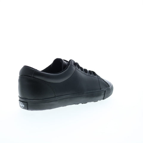 SlipGrips Slip Resistant Shoe SLGP014 Mens Black Leather Athletic Work Shoes
