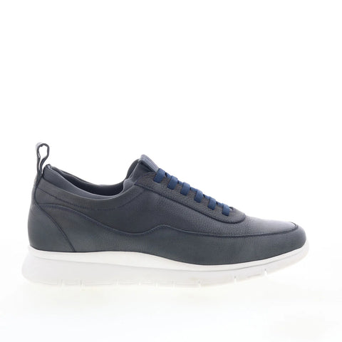 T.B. Phelps Slim Mens Blue Leather Lace Up Lifestyle Sneakers Shoes