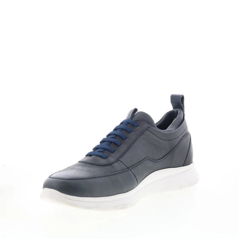 T.B. Phelps Slim Mens Blue Leather Lace Up Lifestyle Sneakers Shoes