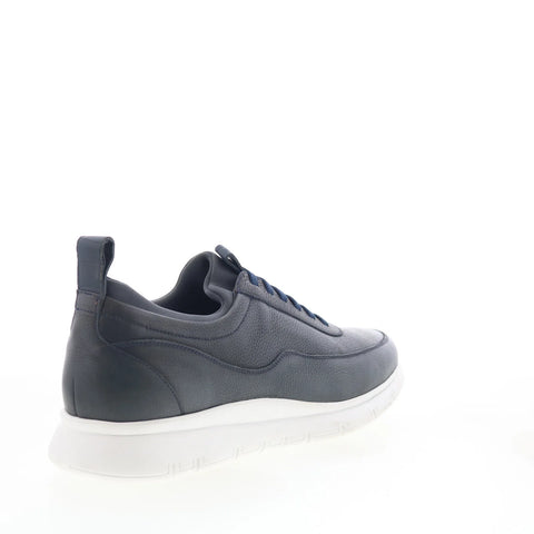 T.B. Phelps Slim Mens Blue Leather Lace Up Lifestyle Sneakers Shoes