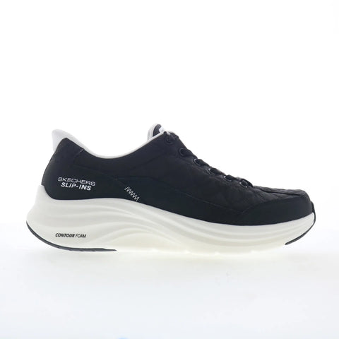Skechers Slip-ins Contour Foam Cozy Fit Mens Black Lifestyle Sneakers Shoes