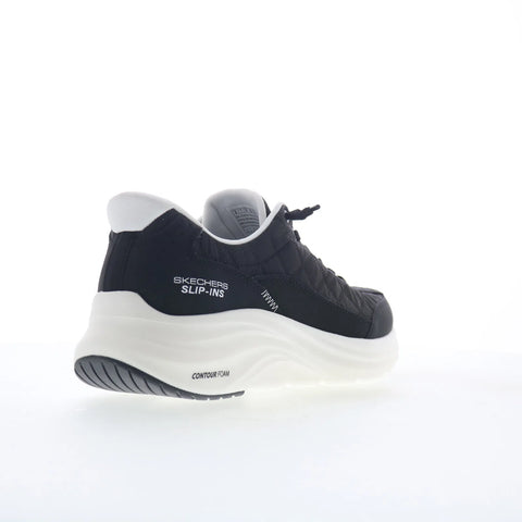 Skechers Slip-ins Contour Foam Cozy Fit Mens Black Lifestyle Sneakers Shoes