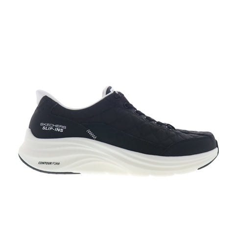 Skechers Slip-ins Contour Foam Cozy Fit Mens Black Lifestyle Sneakers Shoes