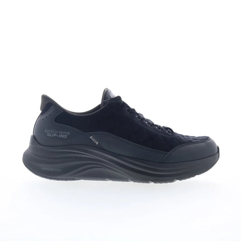 Skechers Contour Foam Cordelux Mens Black Canvas Lifestyle Sneakers Shoes