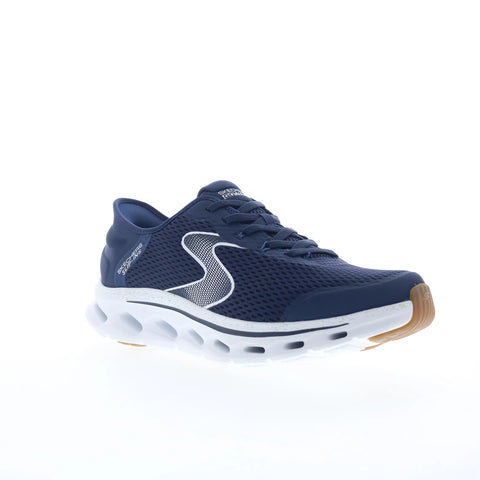 Skechers Glide-Step Zander Mens Blue Extra Wide Lifestyle Sneakers Shoes