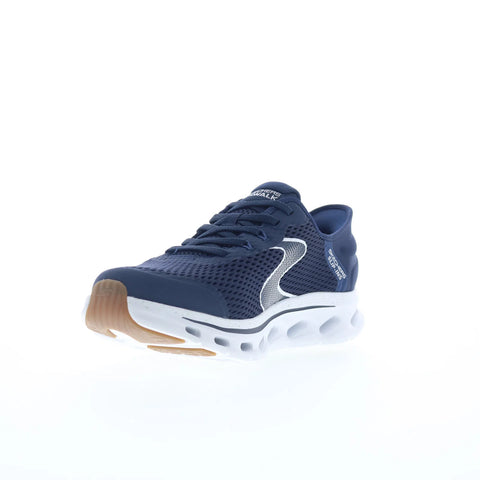 Skechers Glide-Step Zander Mens Blue Extra Wide Lifestyle Sneakers Shoes