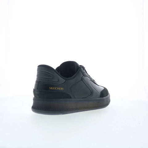 Skechers Slip-ins: Hotshot HI Mens Black Leather Lifestyle Sneakers Shoes