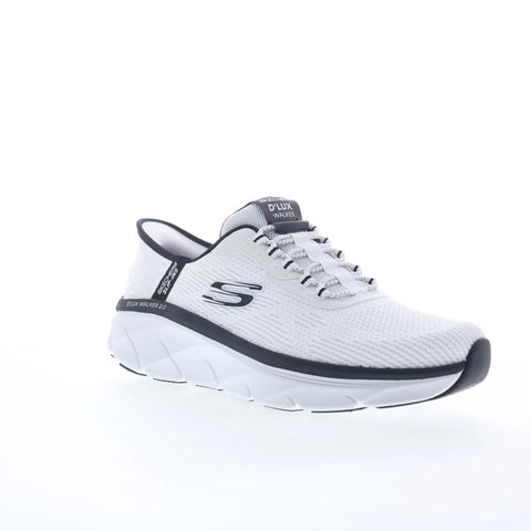 Skechers Slip-ins D'Lux Walker Rezinate Mens White Lifestyle Sneakers Shoes