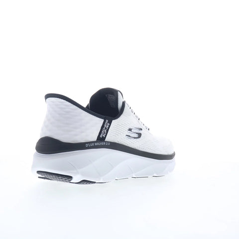 Skechers Slip-ins D'Lux Walker Rezinate Mens White Lifestyle Sneakers Shoes