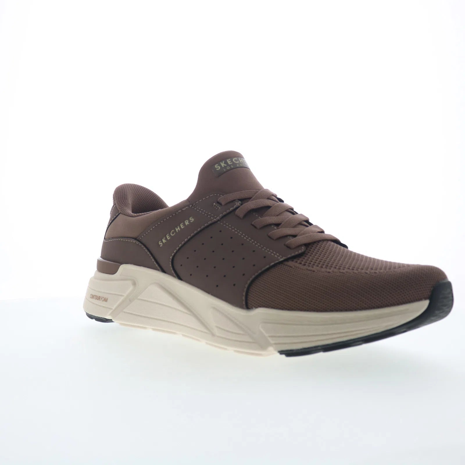 Skechers Rovino Lite - Dress in Knit Mens Brown Lifestyle Sneakers Sho
