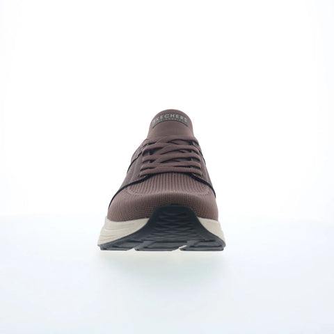 Skechers Rovino Lite - Dress in Knit Mens Brown Lifestyle Sneakers Shoes