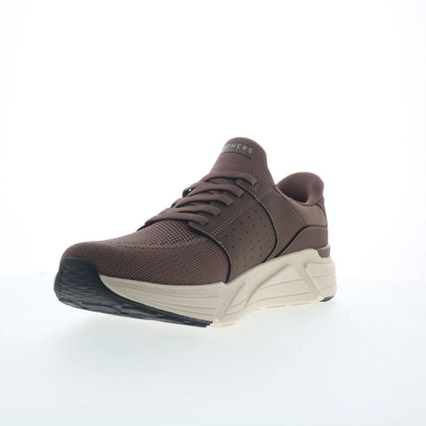Skechers Rovino Lite - Dress in Knit Mens Brown Lifestyle Sneakers Shoes