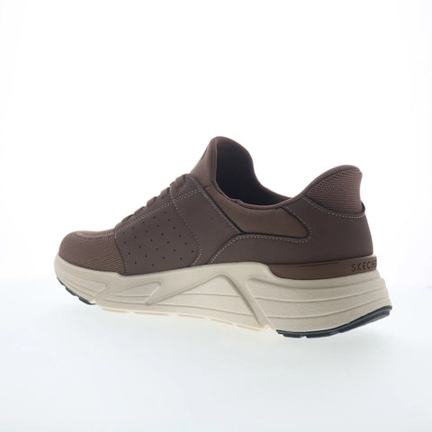Skechers Rovino Lite - Dress in Knit Mens Brown Lifestyle Sneakers Shoes