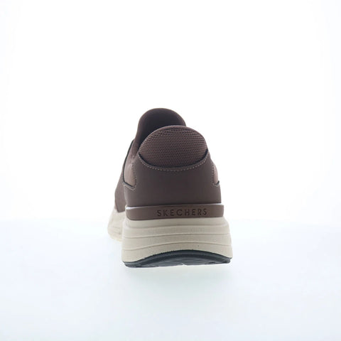 Skechers Rovino Lite - Dress in Knit Mens Brown Lifestyle Sneakers Shoes