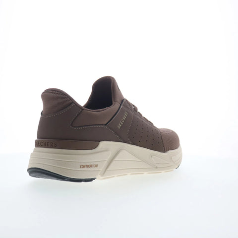 Skechers Rovino Lite - Dress in Knit Mens Brown Lifestyle Sneakers Shoes