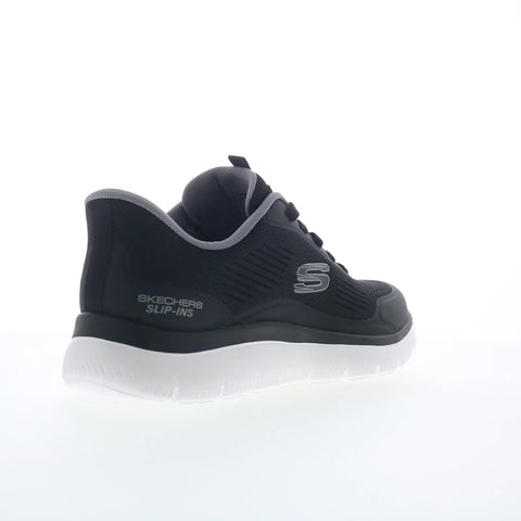 Skechers Slip-ins: Summits - Leyter Mens Black Lifestyle Sneakers Shoes