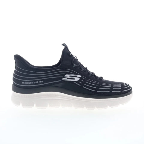 Skechers Summits Plus - Threeds Mens Black Mesh Lifestyle Sneakers Shoes