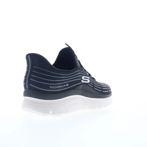 Skechers Summits Plus - Threeds Mens Black Mesh Lifestyle Sneakers Shoes