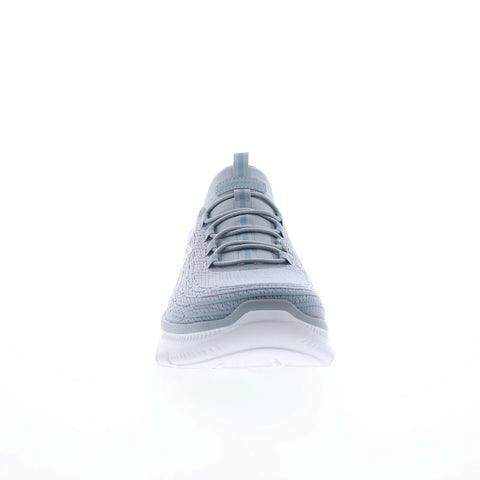 Skechers Summits Plus - Threeds Mens Gray Mesh Lifestyle Sneakers Shoes