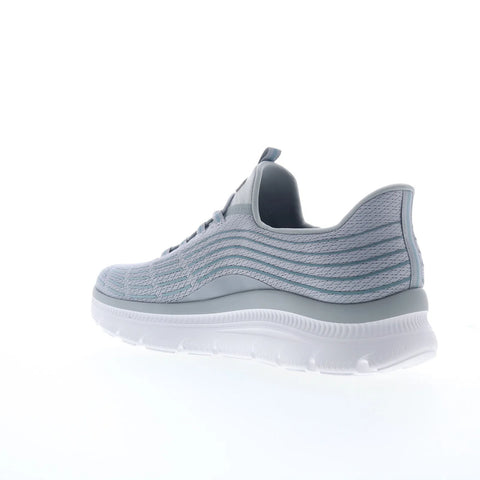 Skechers Summits Plus - Threeds Mens Gray Mesh Lifestyle Sneakers Shoes