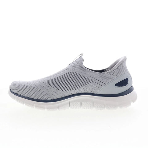 Skechers Slip-Ins: Track - Fenor Mens Gray Wide Lifestyle Sneakers Shoes
