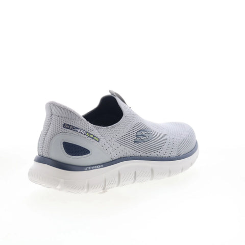 Skechers Slip-Ins: Track - Fenor Mens Gray Wide Lifestyle Sneakers Shoes