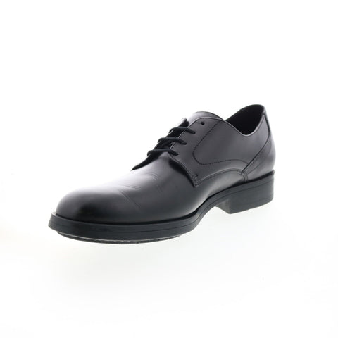 Mephisto Smith Mens Black Leather Oxfords & Lace Ups Plain Toe Shoes